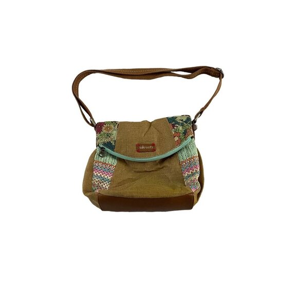 Sak Roots Handbags - Sakroots Women's Artist Circle Canvas Fold over Crossbody Bag - OS